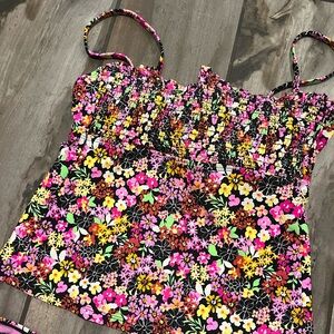 2 piece Neon Floral Tankini